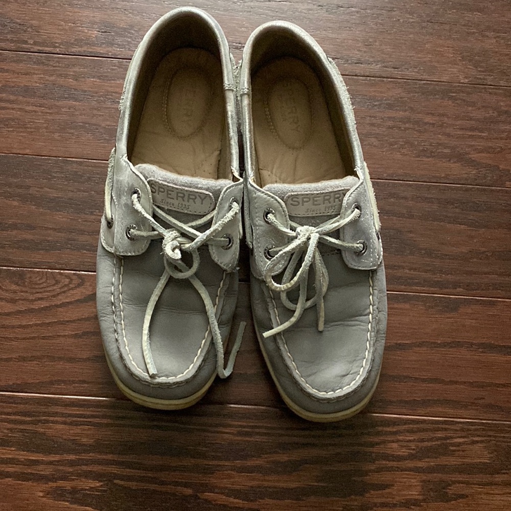 Grey Sperry Topsiders